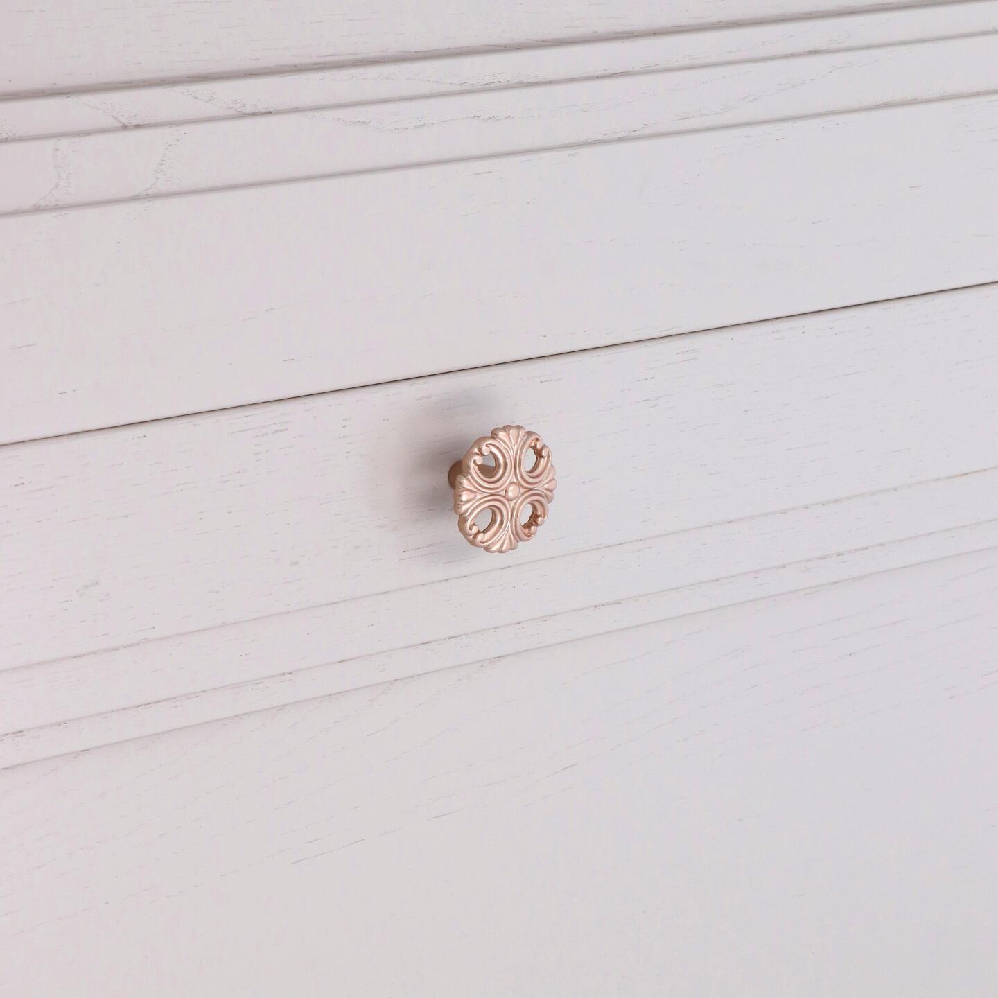 Pomolo per mobili - Oro rosa matt - Lega di Zinco - Stile Classico - 0x24x0mm - immagine 5