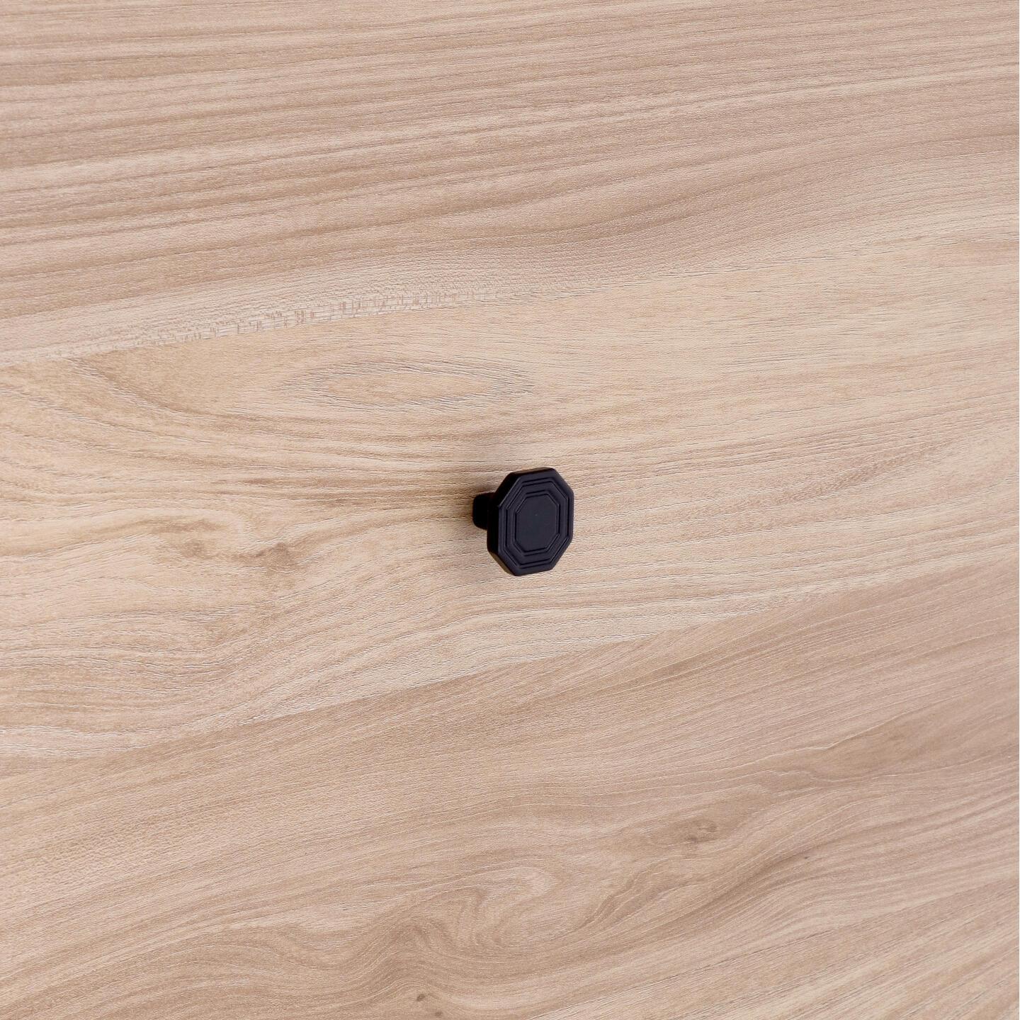 Pomolo per mobili - Laccato nero matt - Lega di Zinco - Stile Classico - 30x23x30mm - immagine 5