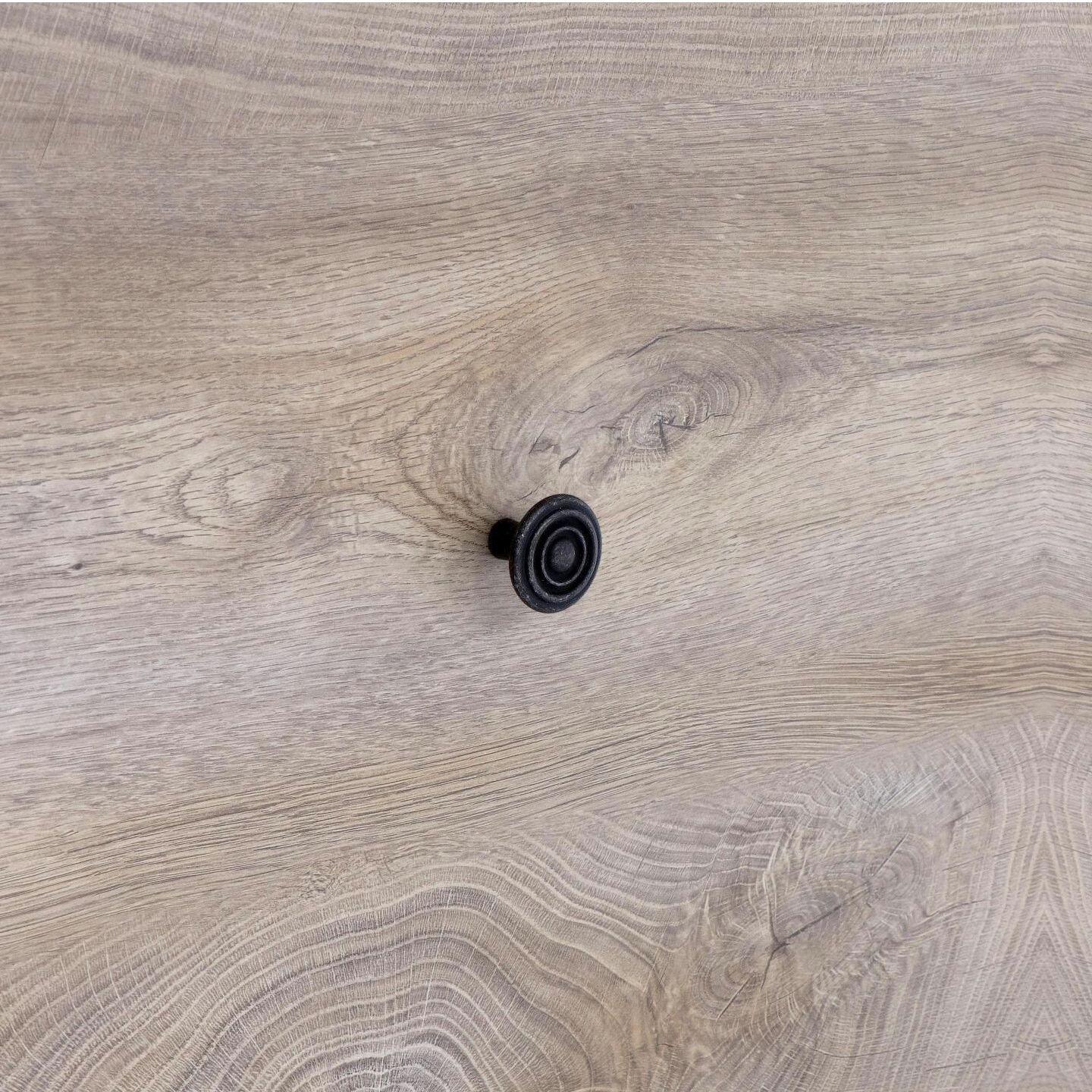 Pomolo per mobili - Vintage ferro nero - Lega di Zinco - Stile Classico - 33x26x0mm - immagine 5