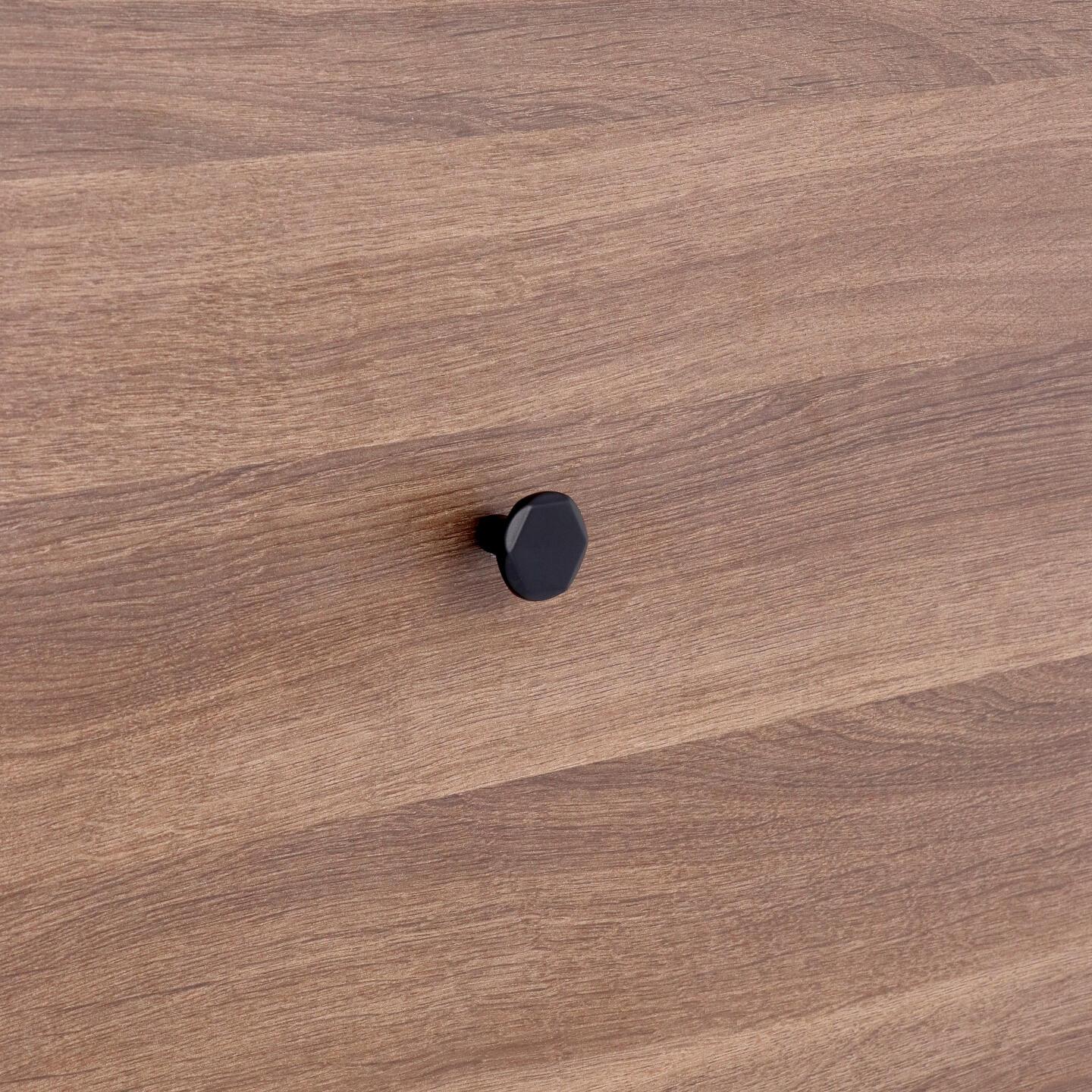 Pomolo per mobili - Laccato nero matt - Lega di Zinco - Stile Contemporaneo - 0x24x0mm - immagine 5