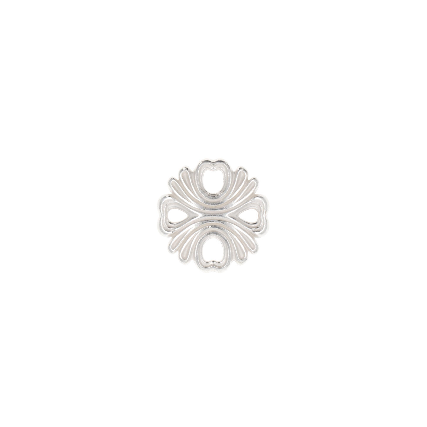 Pomolo per mobili - Argento Venezia - Lega di Zinco - Stile Classico - 36x24x0mm - immagine 3