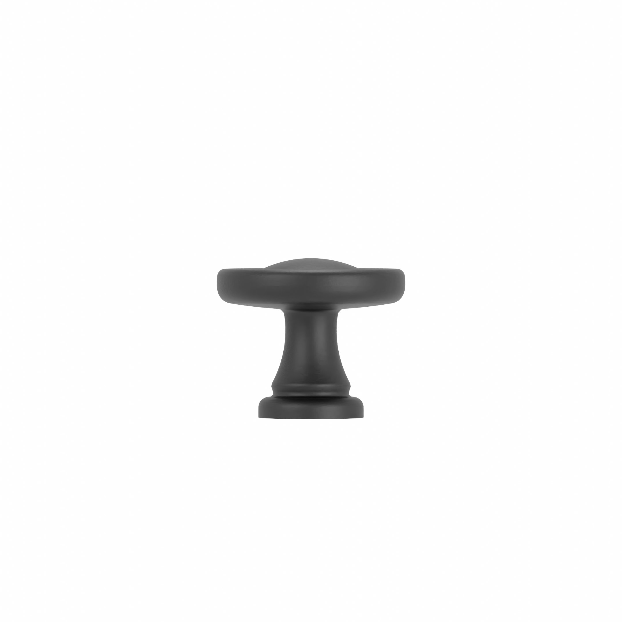 Pomolo per mobili - Laccato nero matt - Lega di Zinco - Stile Classico - 0x21x25mm - immagine 3