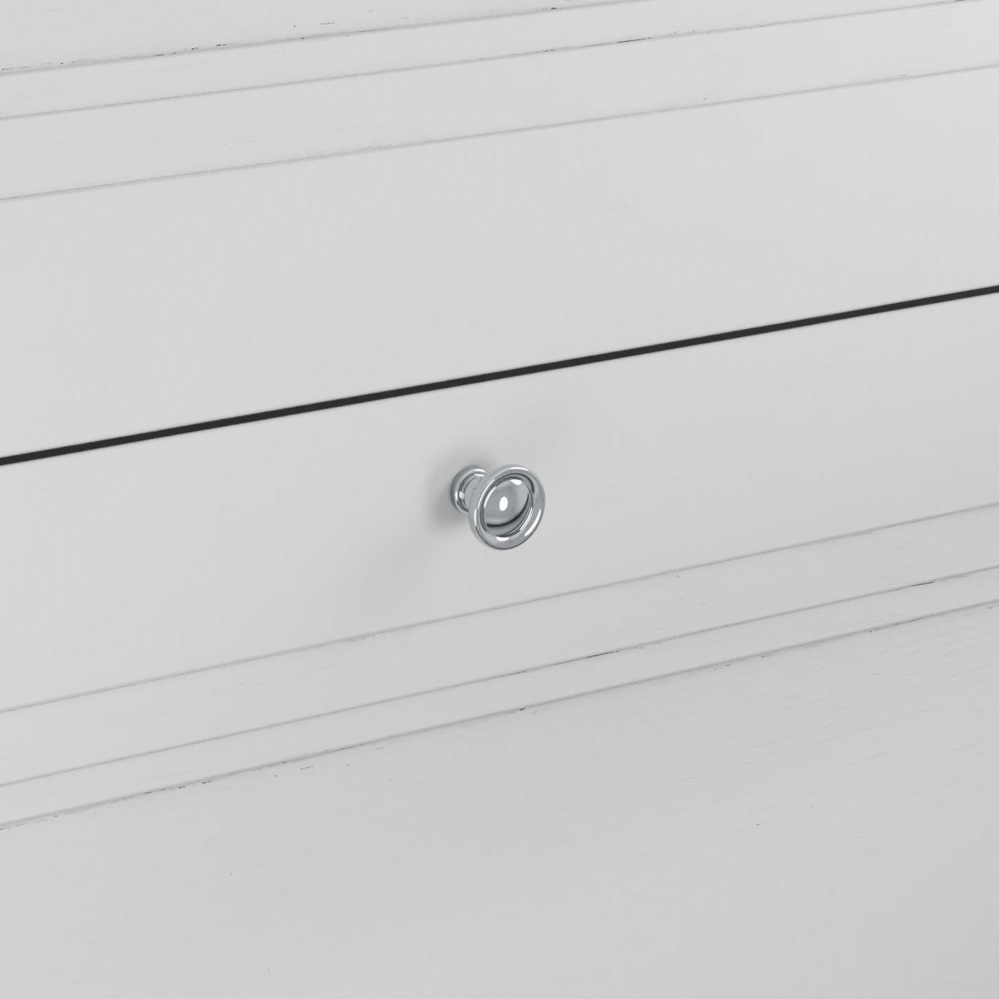 Pomolo per mobili - Cromo lucido - Lega di Zinco - Stile Classico - 0x21x25mm - immagine 5