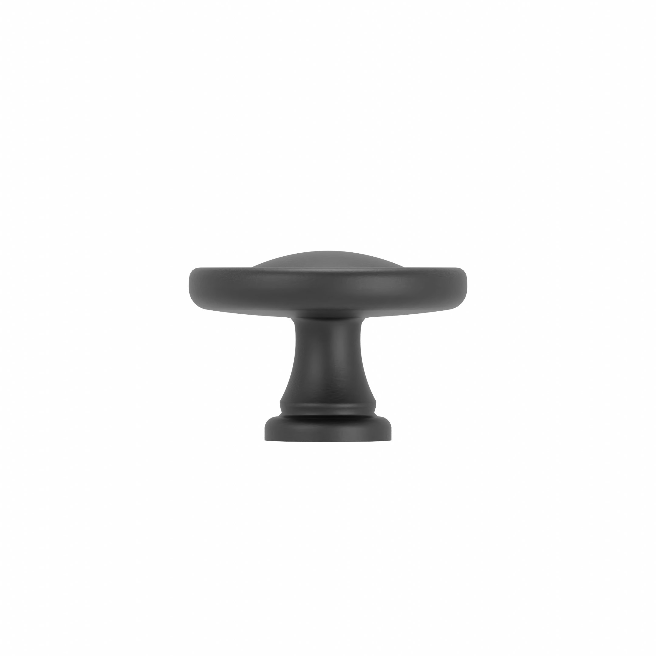 Pomolo per mobili - Laccato nero matt - Lega di Zinco - Stile Classico - 0x24x35mm - immagine 3