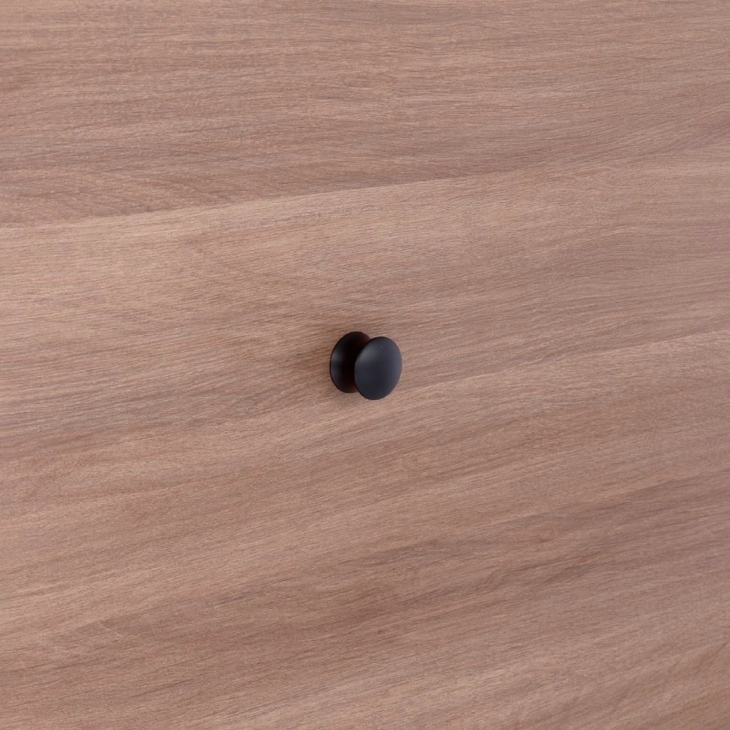 Pomolo per mobili - Laccato nero matt - Lega di Zinco - Stile Contemporaneo - 30x22x0mm - immagine 5