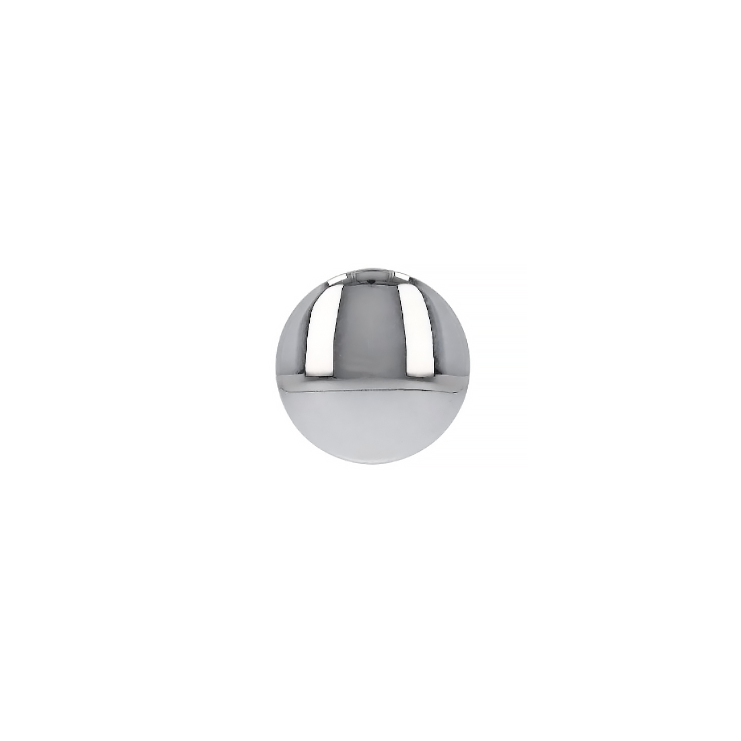 Pomolo per mobili - Cromo lucido - Lega di Zinco - Stile Contemporaneo - 30x22x0mm - immagine 2