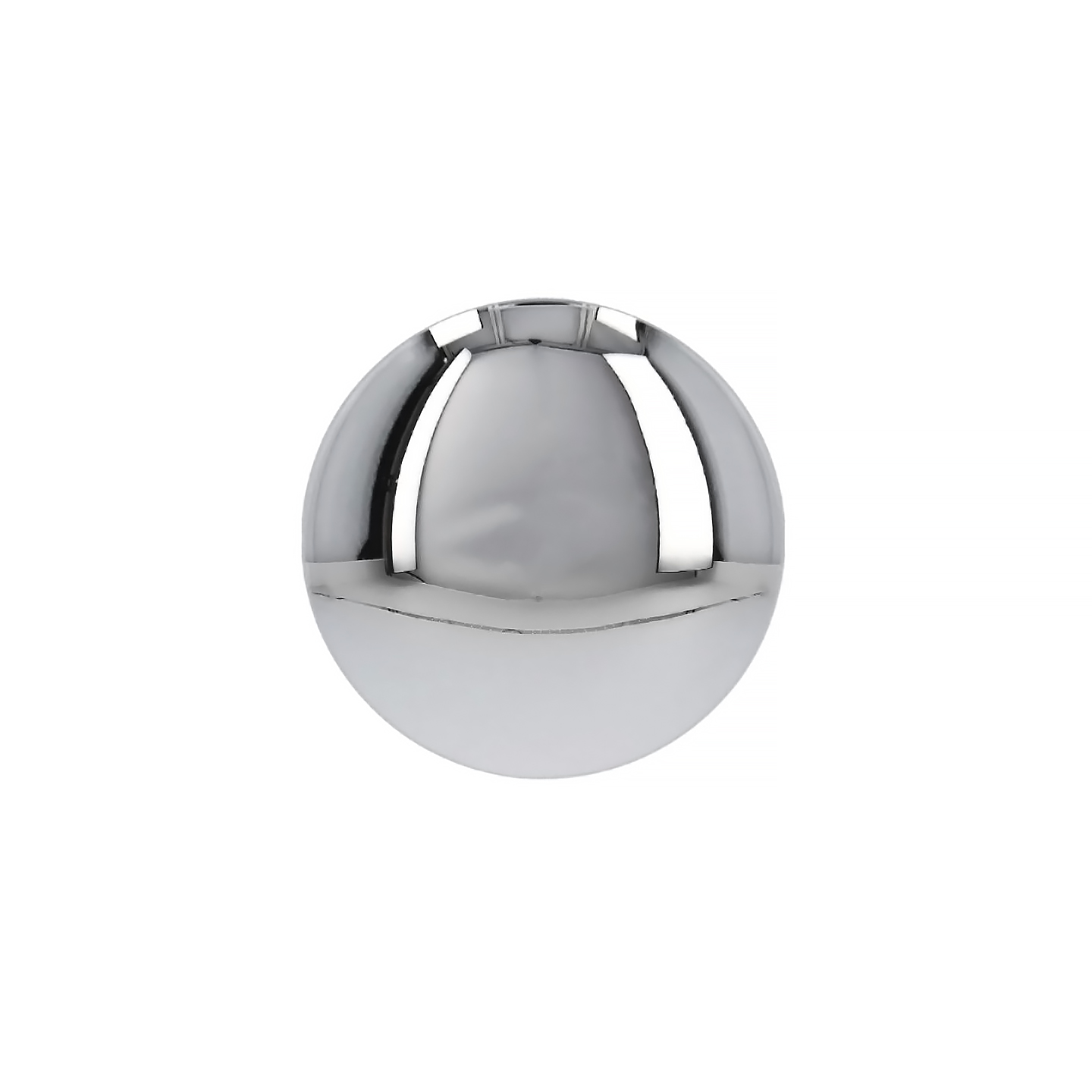 Pomolo per mobili - Cromo lucido - Lega di Zinco - Stile Contemporaneo - 50x24x0mm - immagine 2