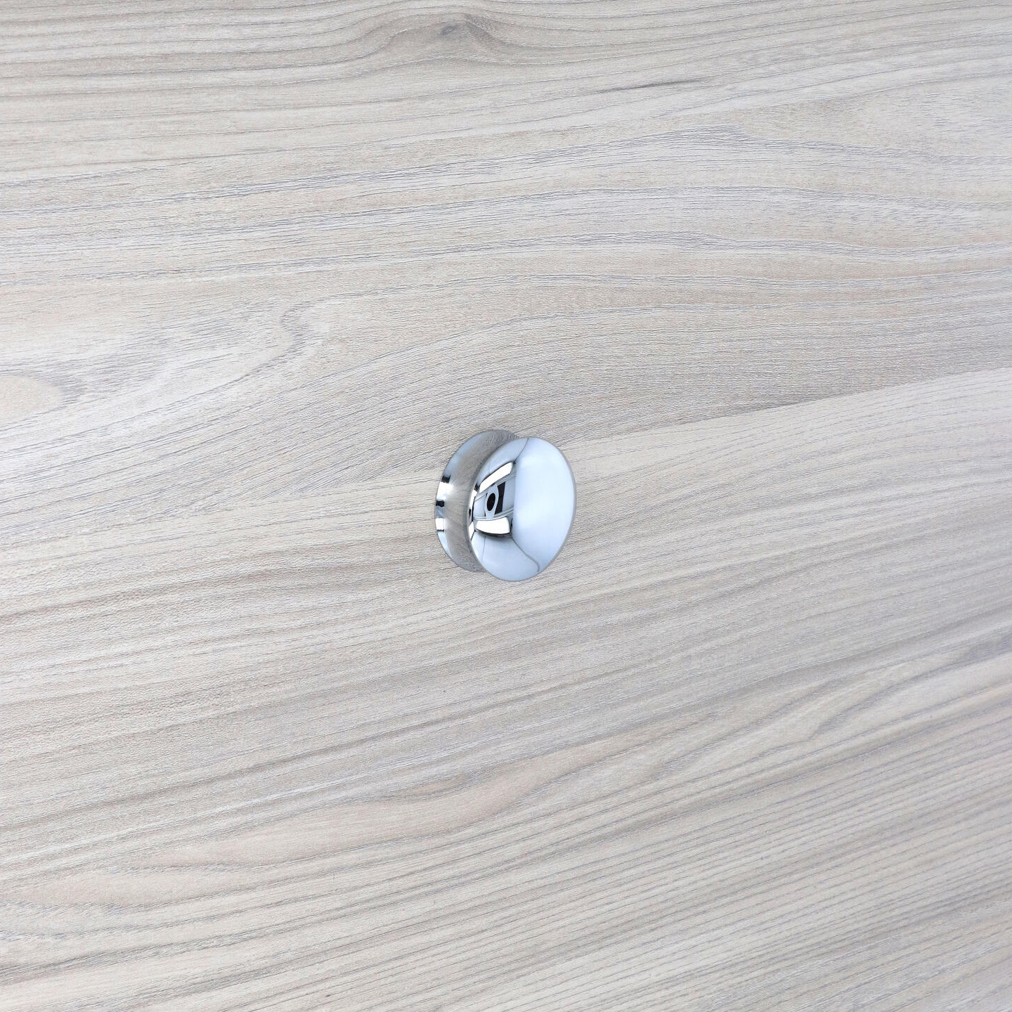 Pomolo per mobili - Cromo lucido - Lega di Zinco - Stile Contemporaneo - 50x24x0mm - immagine 5