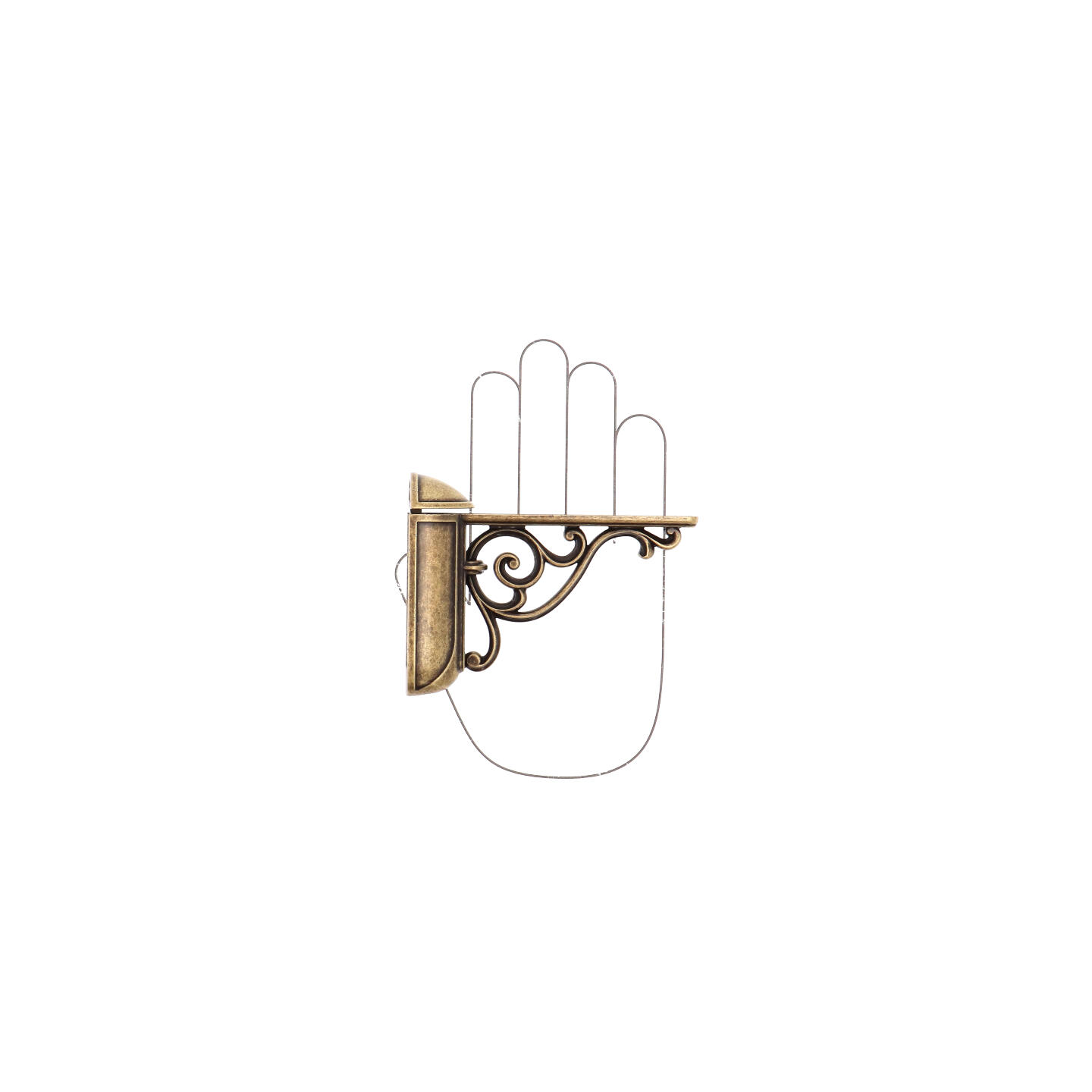 Reggimensola - Antica Firenze - Lega di Zinco - Stile Classico - 125x78x35mm - immagine 4