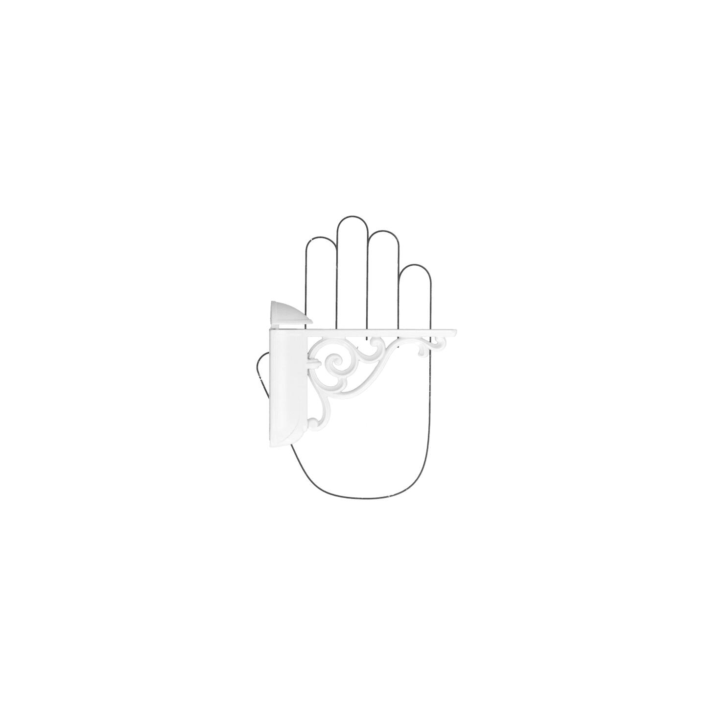 Reggimensola - Laccato bianco matt - Lega di Zinco - Stile Classico - 125x78x35mm - immagine 4