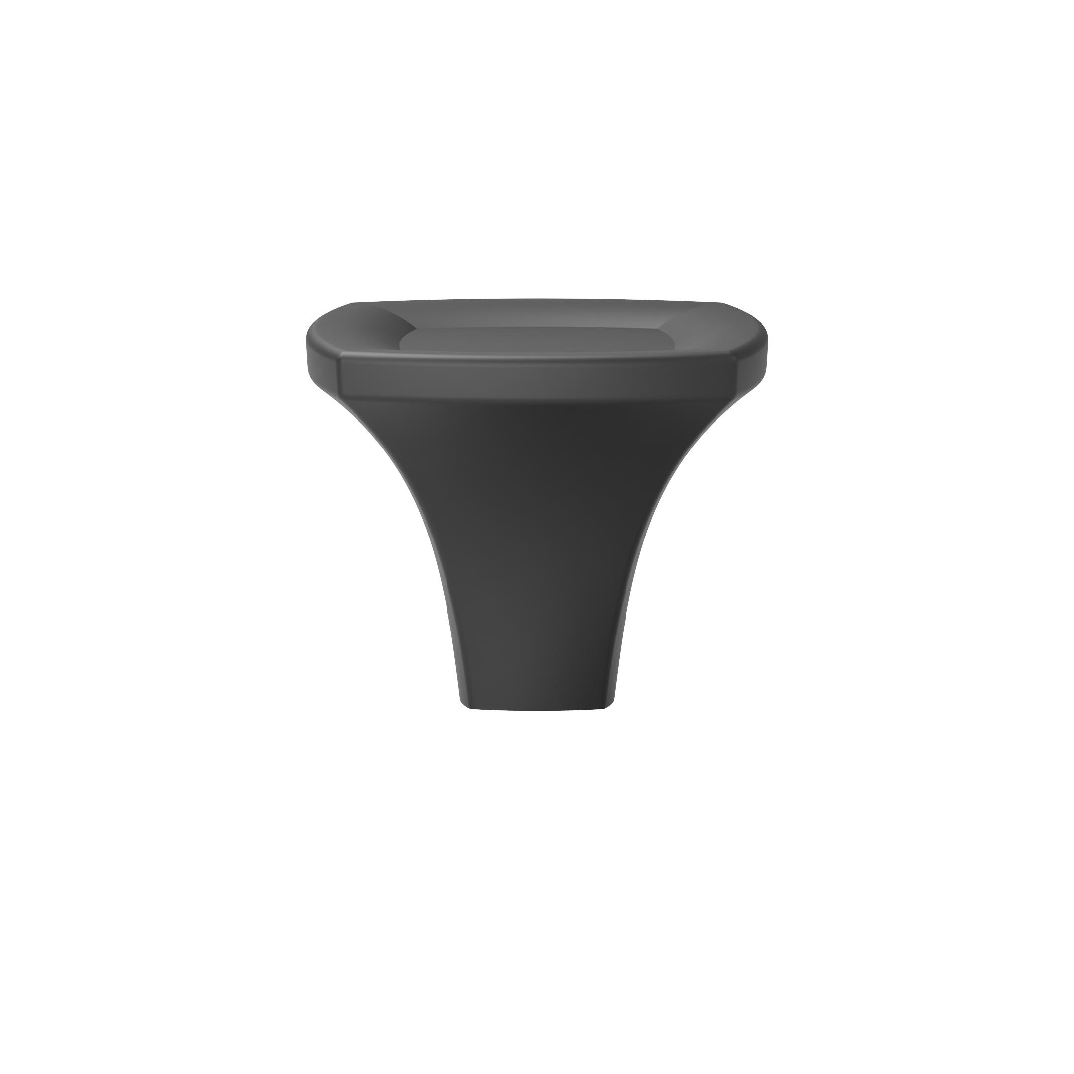 Pomolo per mobili - Laccato nero matt - Lega di Zinco - Stile Contemporaneo - 0x25x30mm - immagine 3