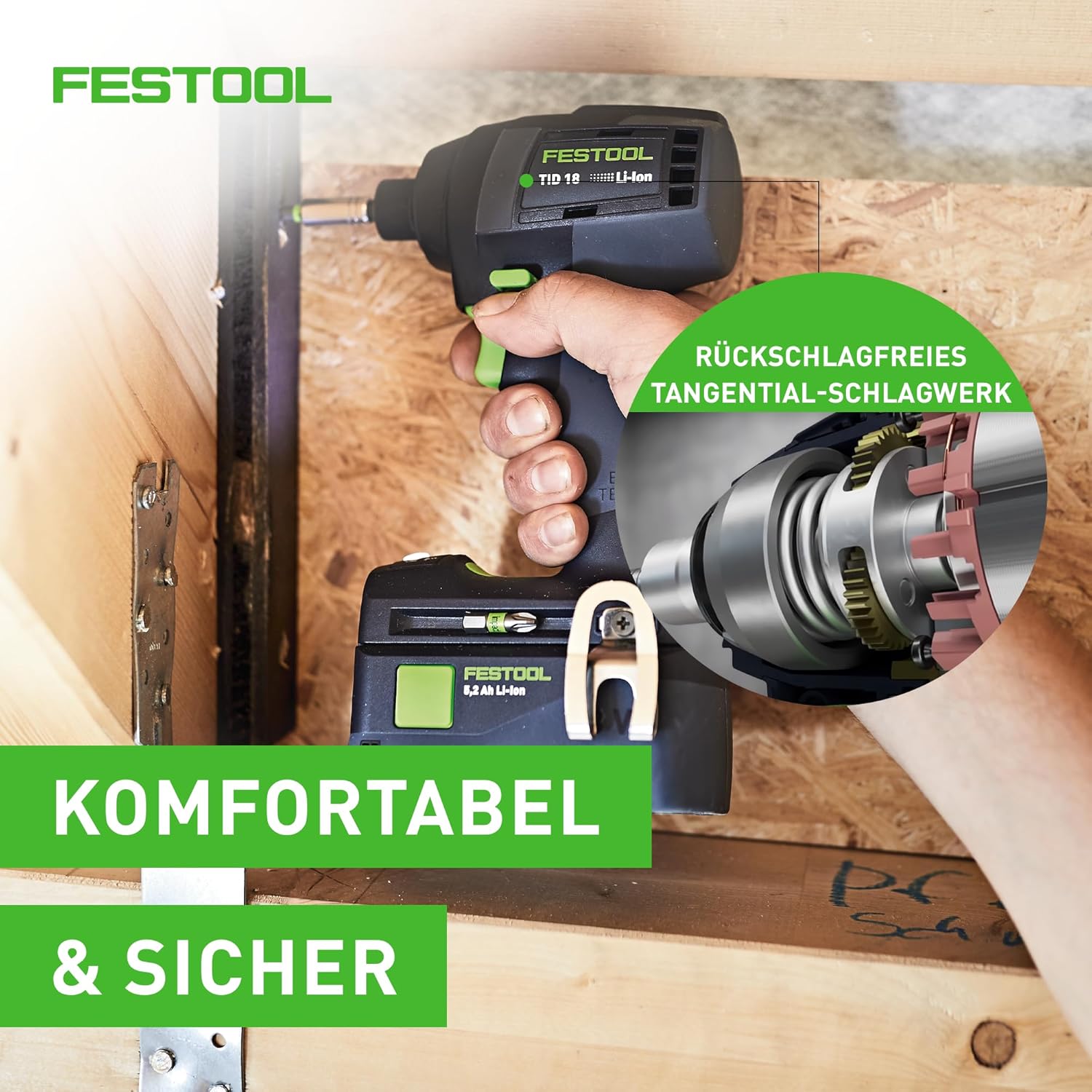 Festool Avvitatore a impulsi a batteria TID 18 HPC 4,0 I-Plus - immagine 6